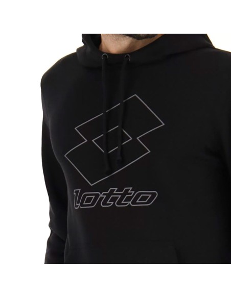 Sudadera Lotto Smart Iv Hd 1 Negro | Ofertas de pádel